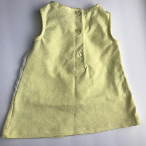 18Month Top, Yellow Girl's Dress Top, Toddler Tank - Picture 4 of 6